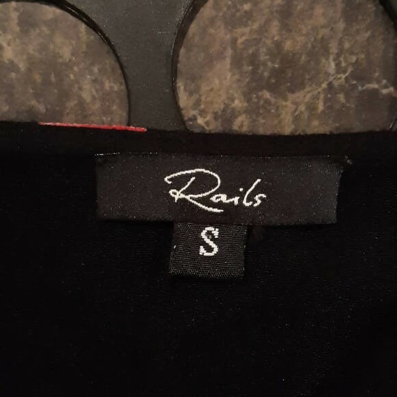 Rails Long Sleeve V-Neck Printed Wrap Dress - Picture 6 of 10